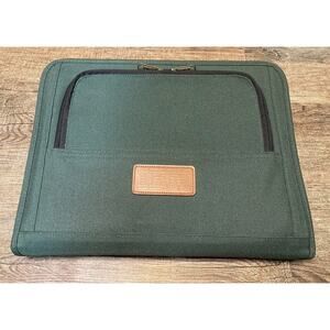 Vintage IBM Employee Exclusive 3 Ring Portfolio Forest Green Excellent